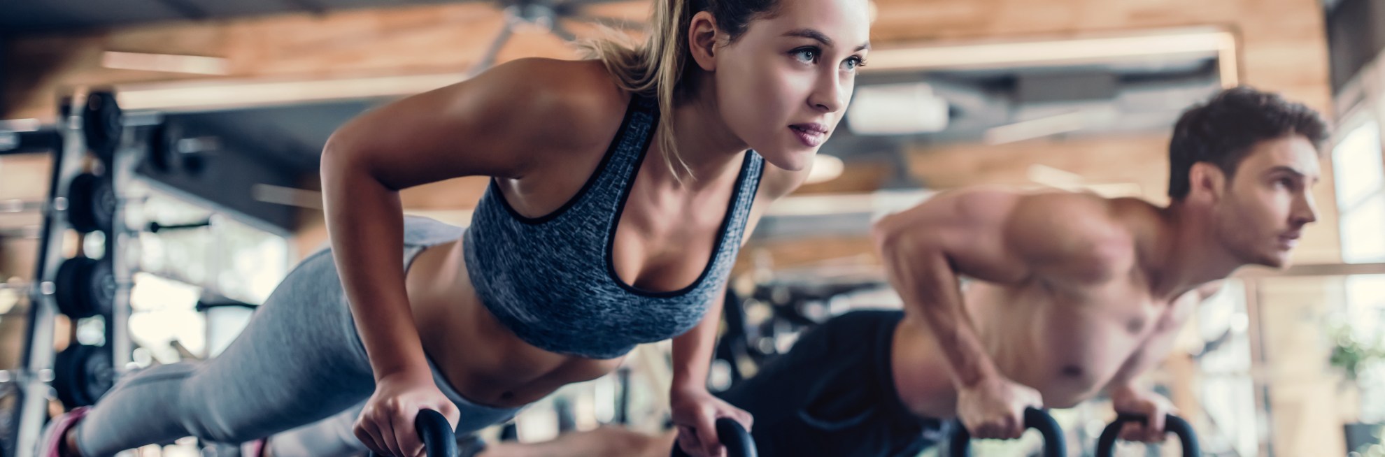 Couple in gym