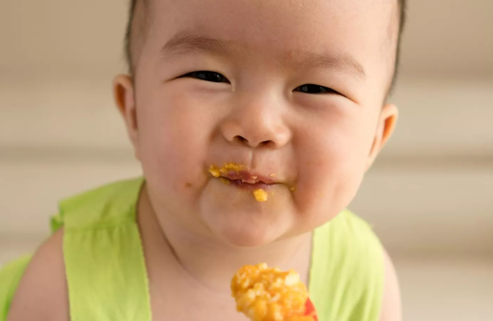 Baby eating