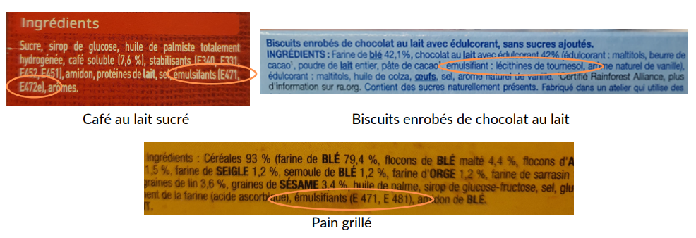 Comment repérer les émulsifiants dans les produits alimentaires